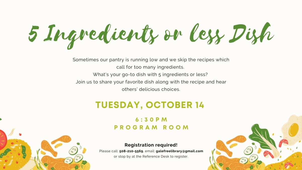 5 ingredients or less october 2025 cooking club (presentation)