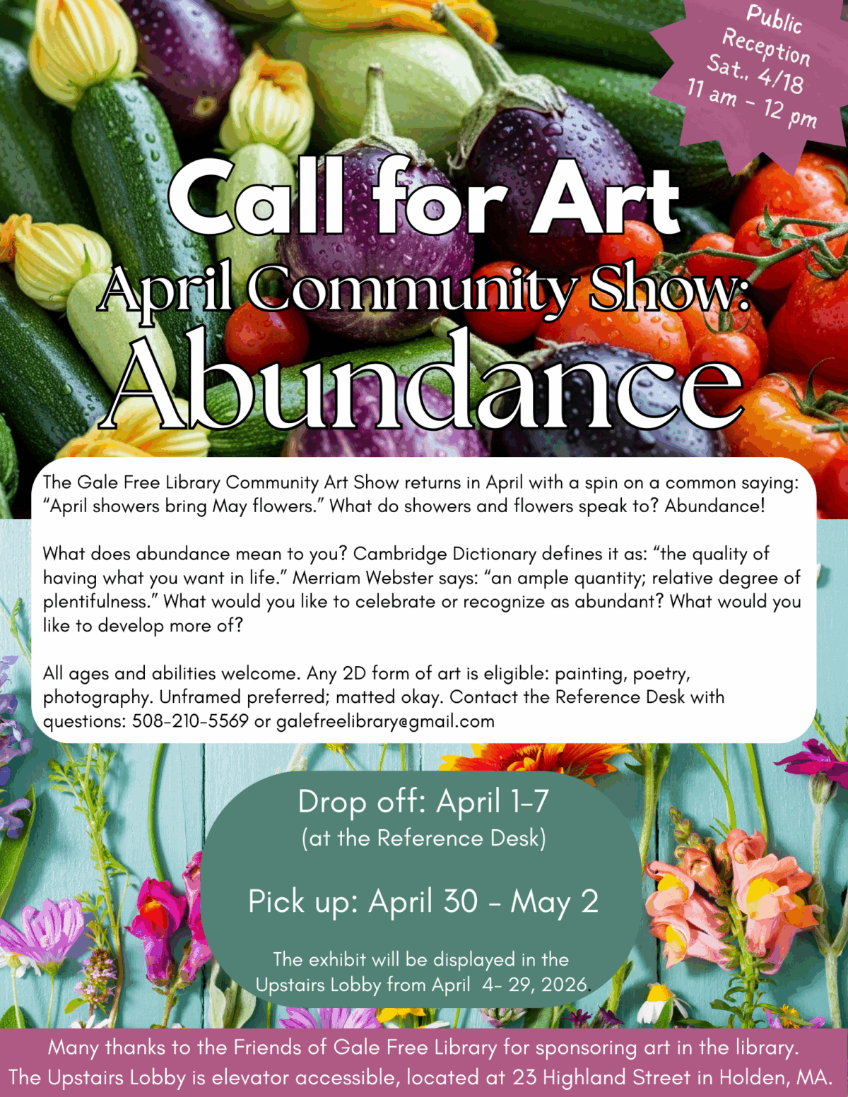 april 2026 community art show
