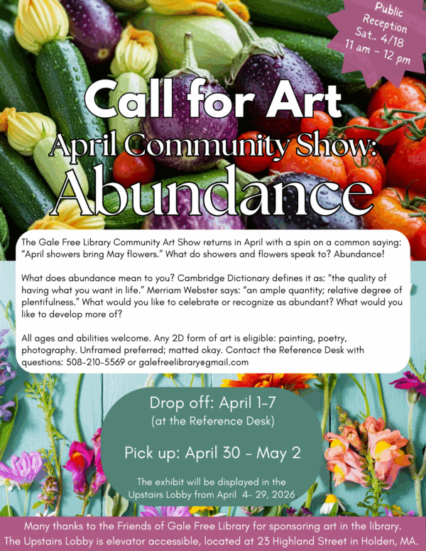 april 2026 community art show