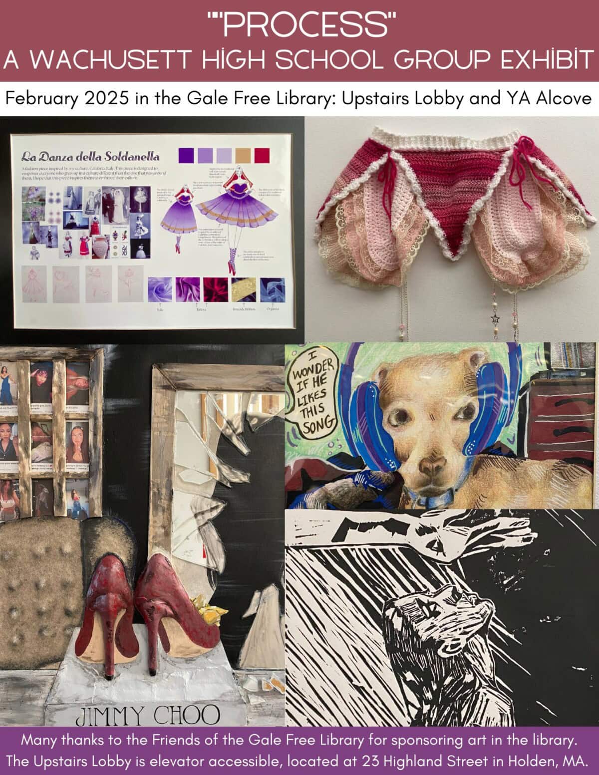 february 2025 art at the gale free wachusett high school