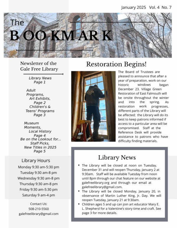 january bookmark 2025