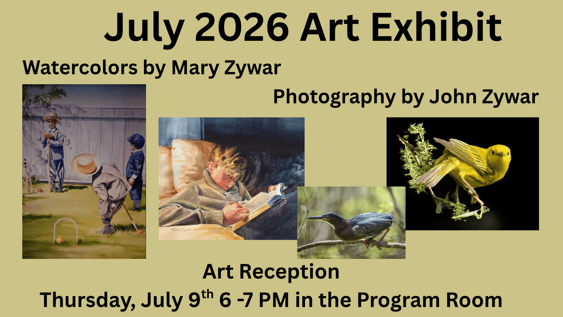 july 2026 art exhibit