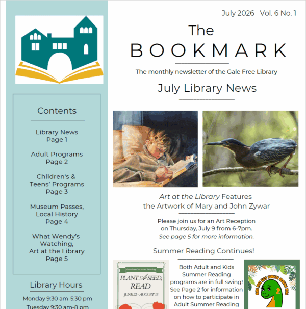july 2026 bookmark cover
