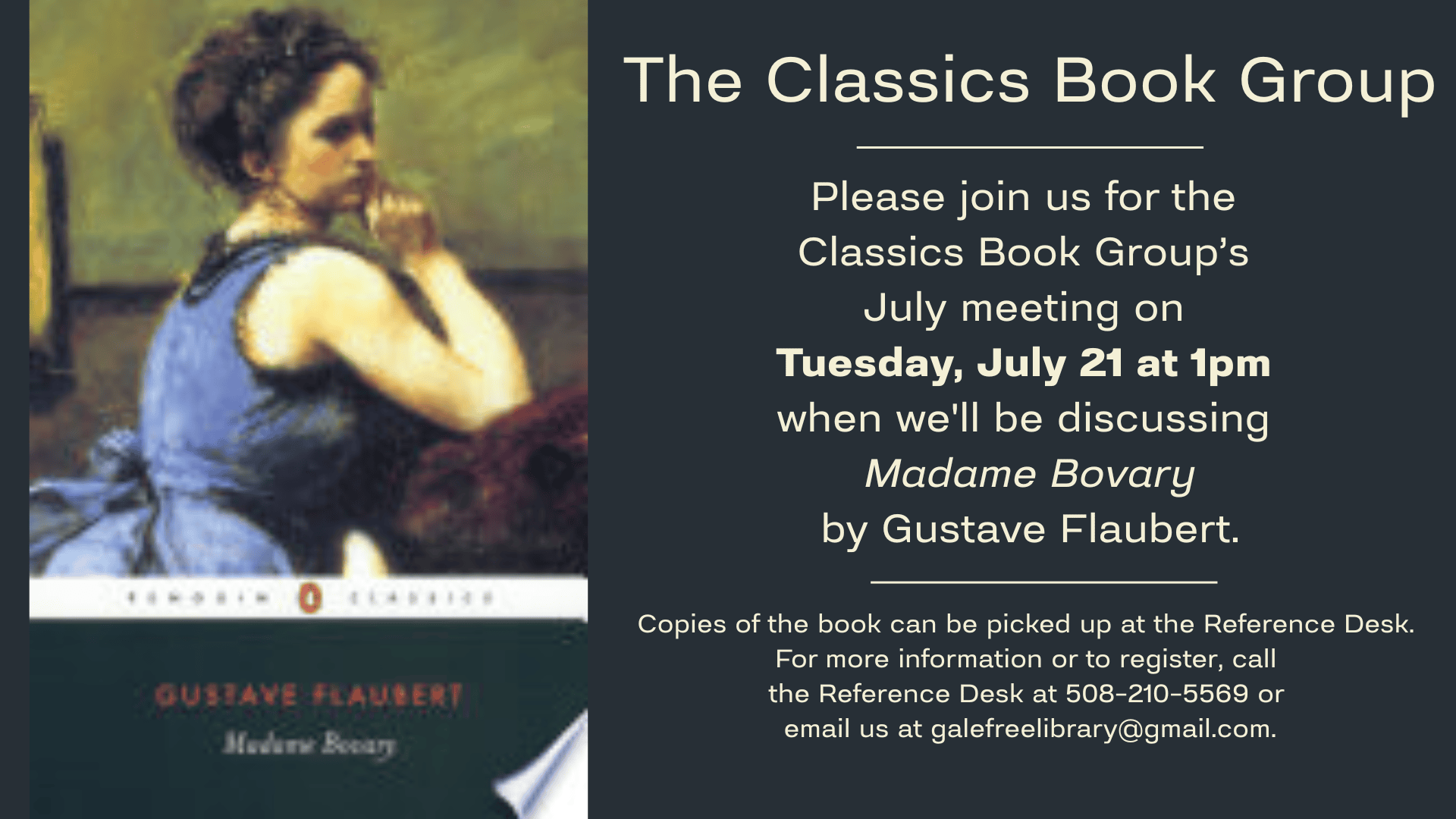 july 2026 classics book group