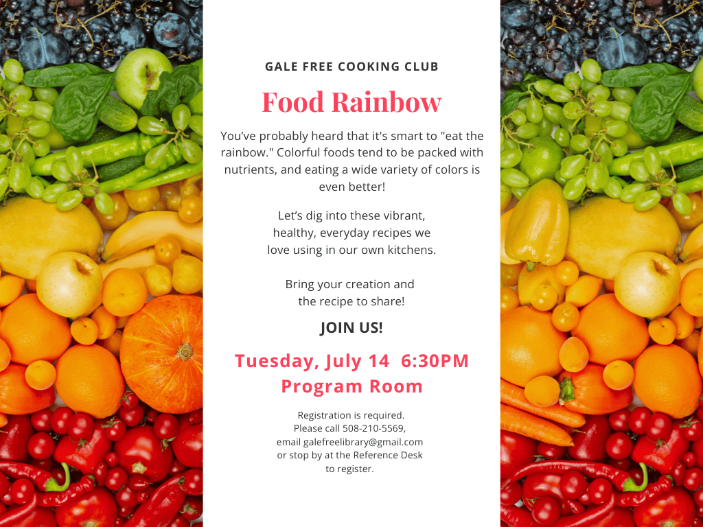 july 26 cooking club food rainbow