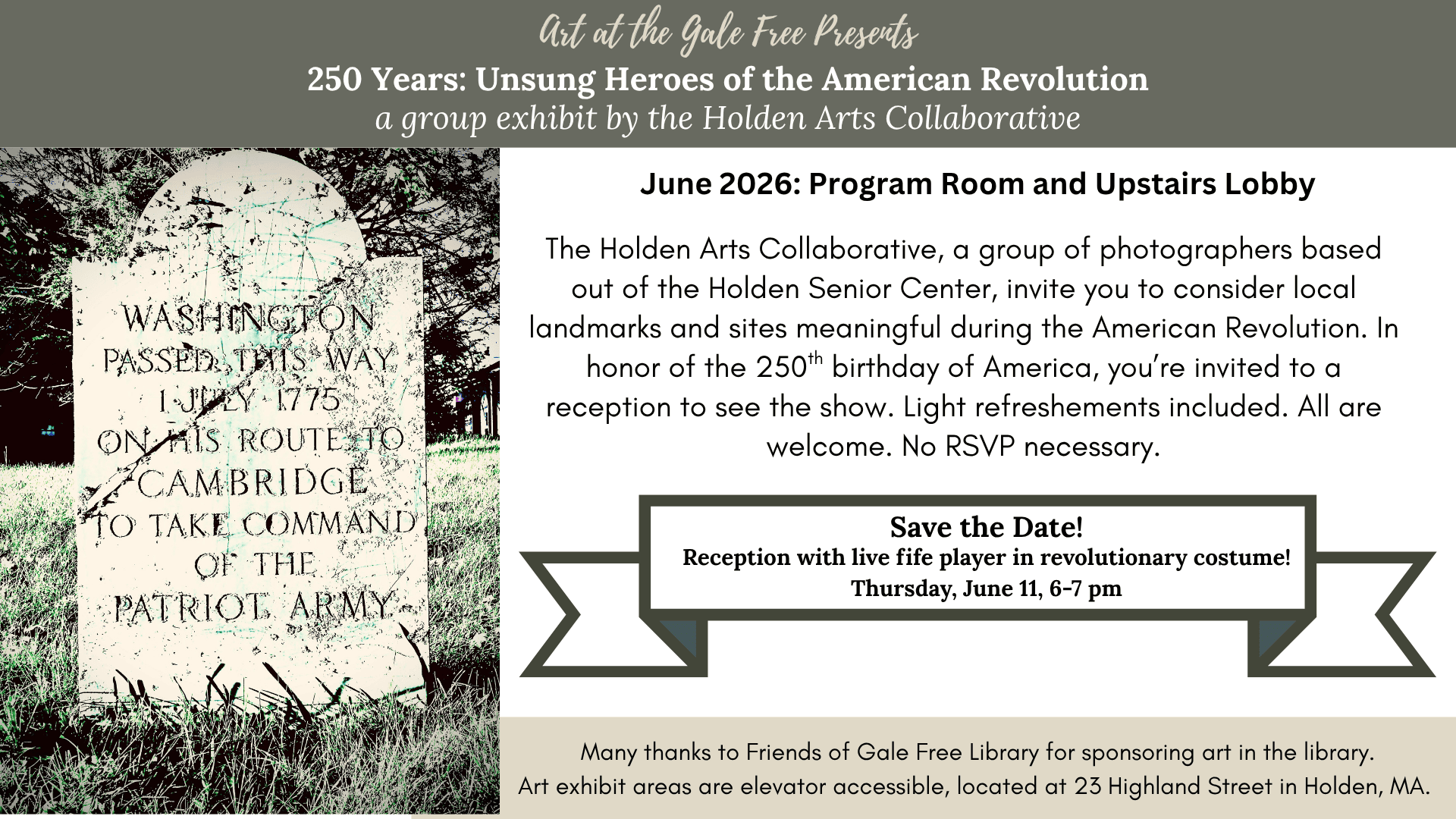 june 2026 art at the gale free senior center photographers