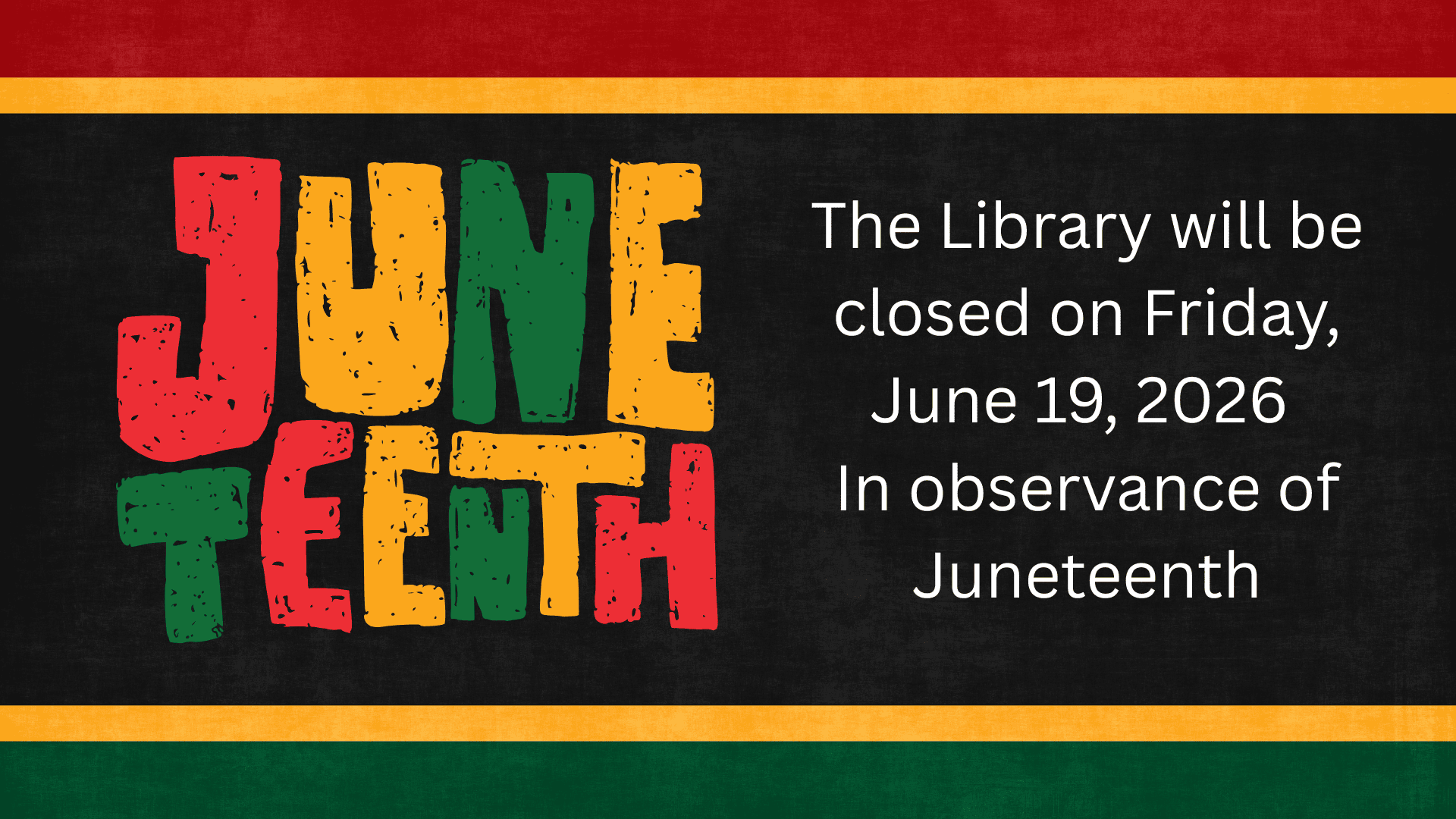 juneteenth closure 2026