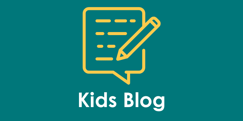 Button that says Kids Blog.