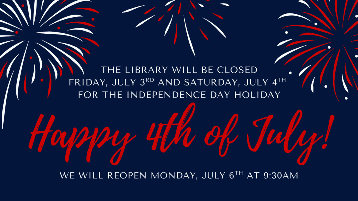 library closed july 4th 2026
