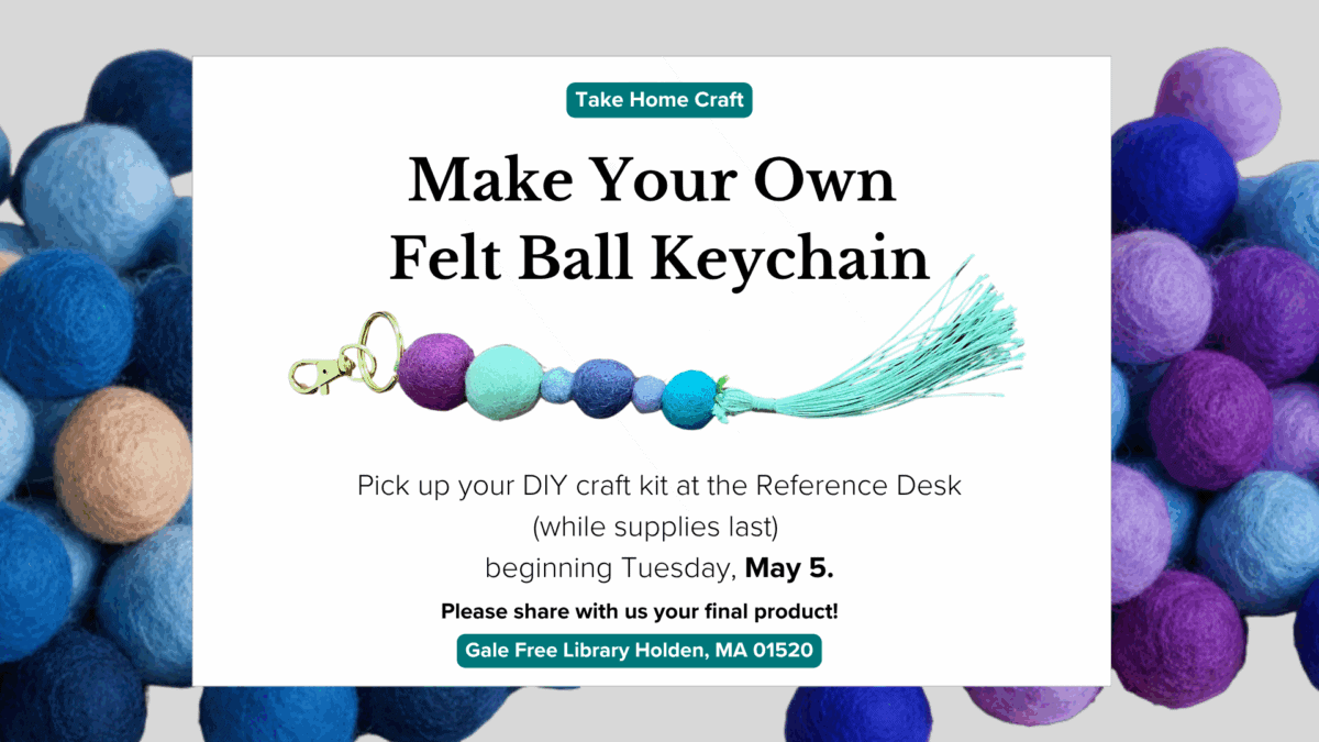 may 2026 take home craft keychain
