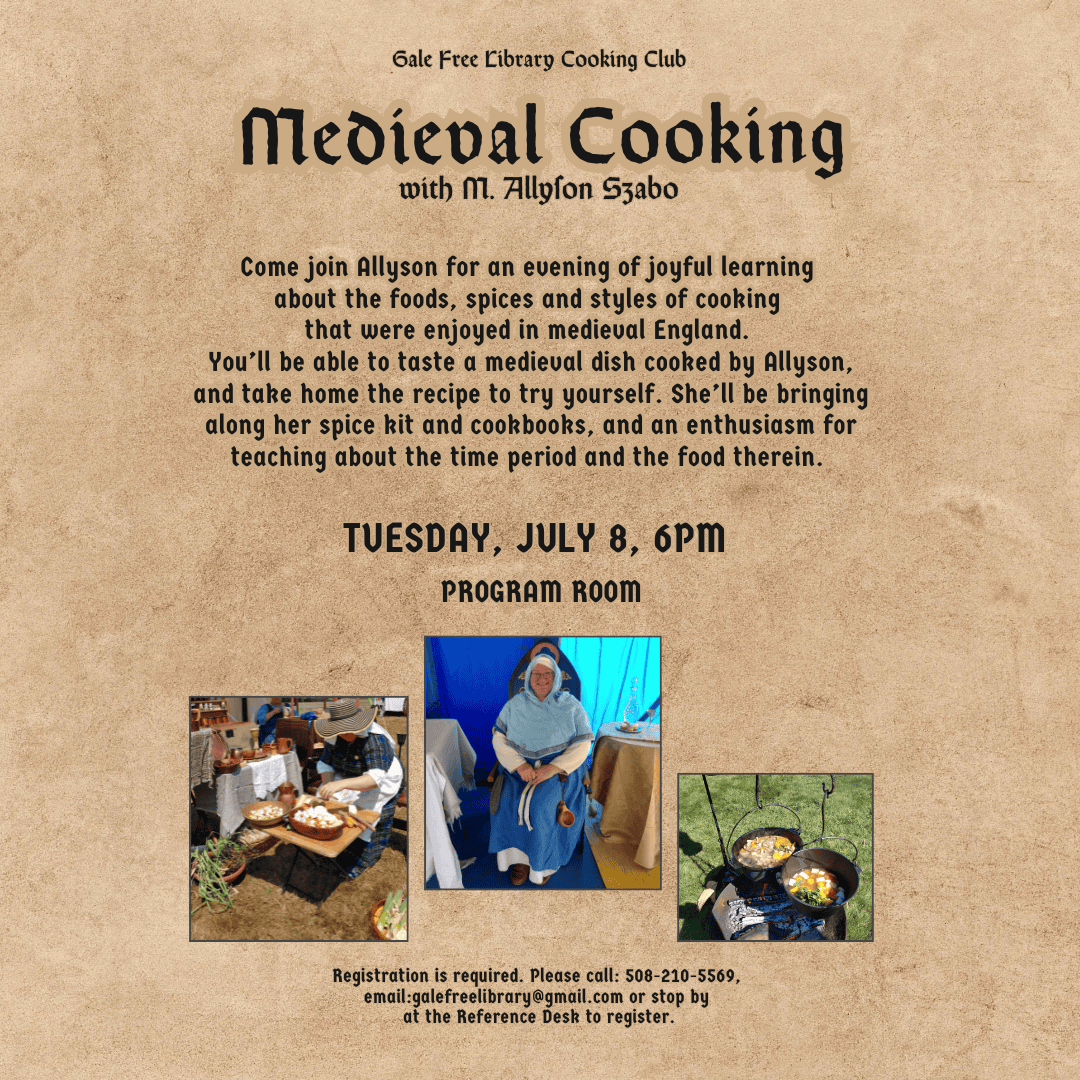 medieval cooking with m. allyson szabo (instagram post)