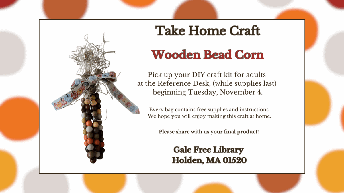 november 2025 take home craft wooden beads corn (presentation)