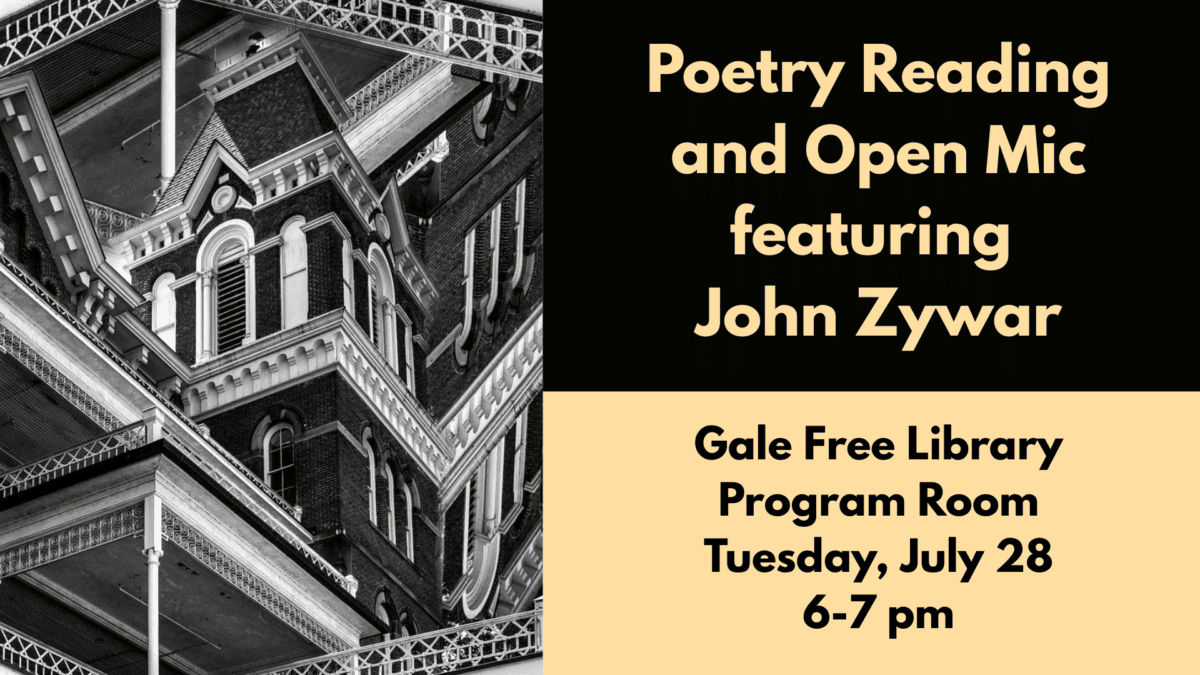 poetry reading and open mic featuring john zywar