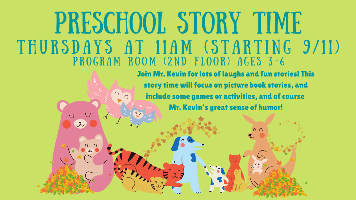 preschool storytime oct 25
