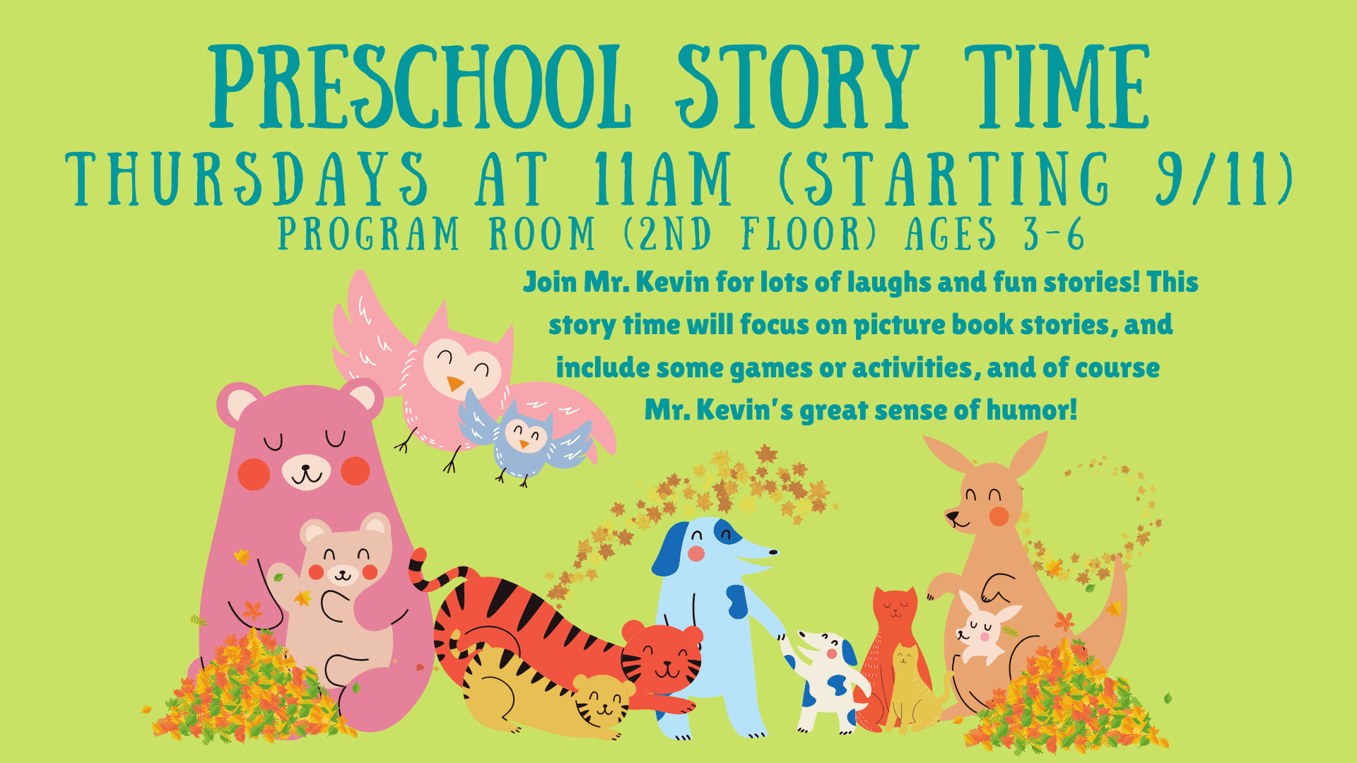 preschool storytime oct 25