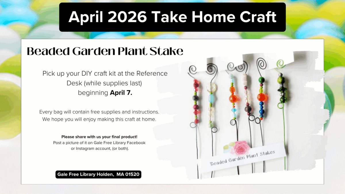take home craft april 2026
