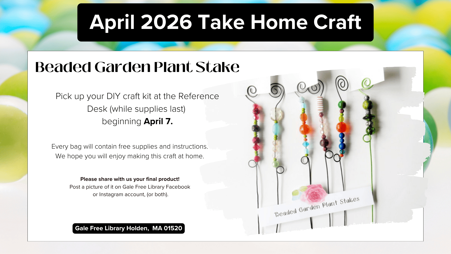 take home craft april 2026
