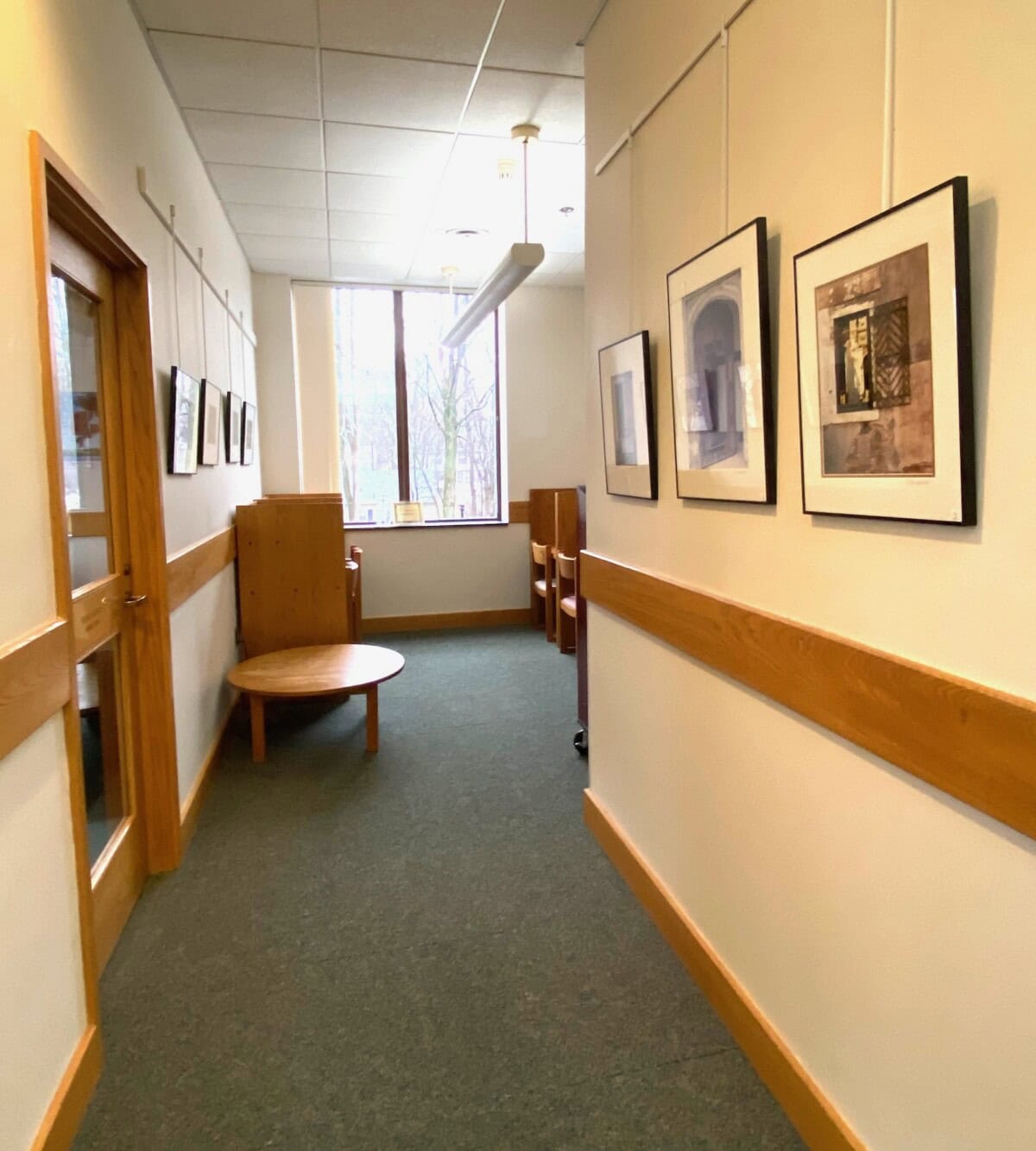 upstairs lobby looking toward study corner